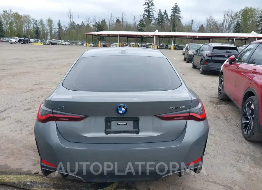 BMW I4 2022 vin WBY73AW0XNFN12290 from auto auction Iaai