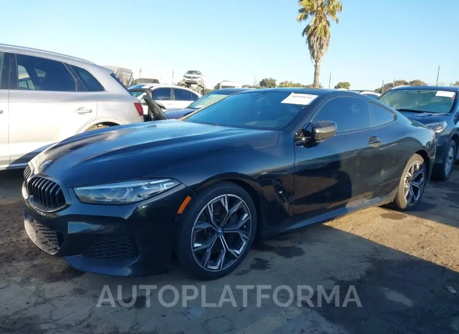 BMW 840I 2021 vin WBAAE2C05MCF23371 from auto auction Iaai