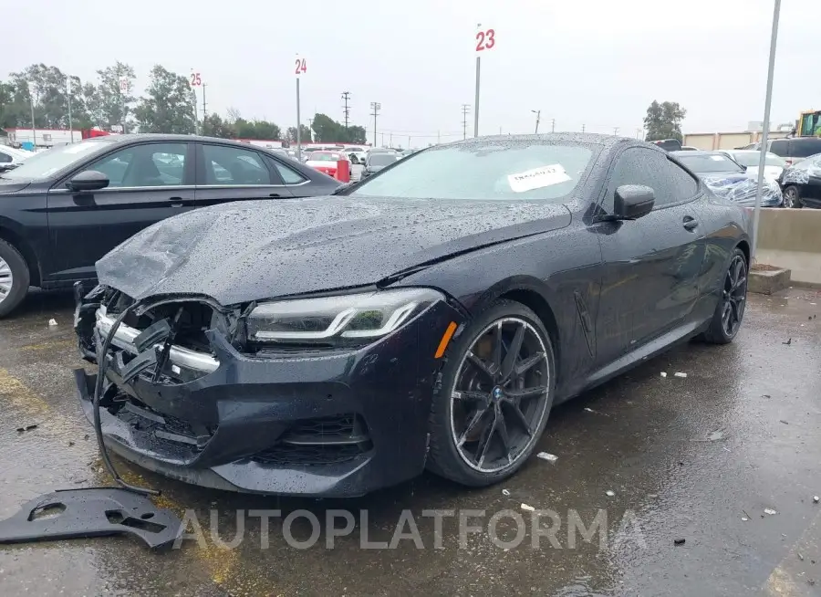 BMW M850I 2021 vin WBABC4C01MCG01022 from auto auction Iaai