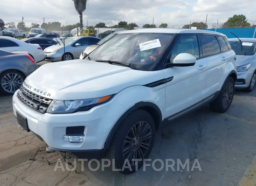 LAND ROVER RANGE ROVER EVOQUE 2015 vin SALVP2BGXFH962655 from auto auction Iaai