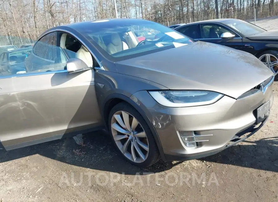 TESLA MODEL X 2016 vin 5YJXCBE40GFS00529 from auto auction Iaai