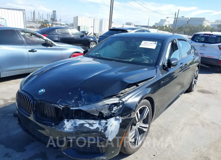 BMW 750I 2016 vin WBA7F2C58GG418739 from auto auction Iaai