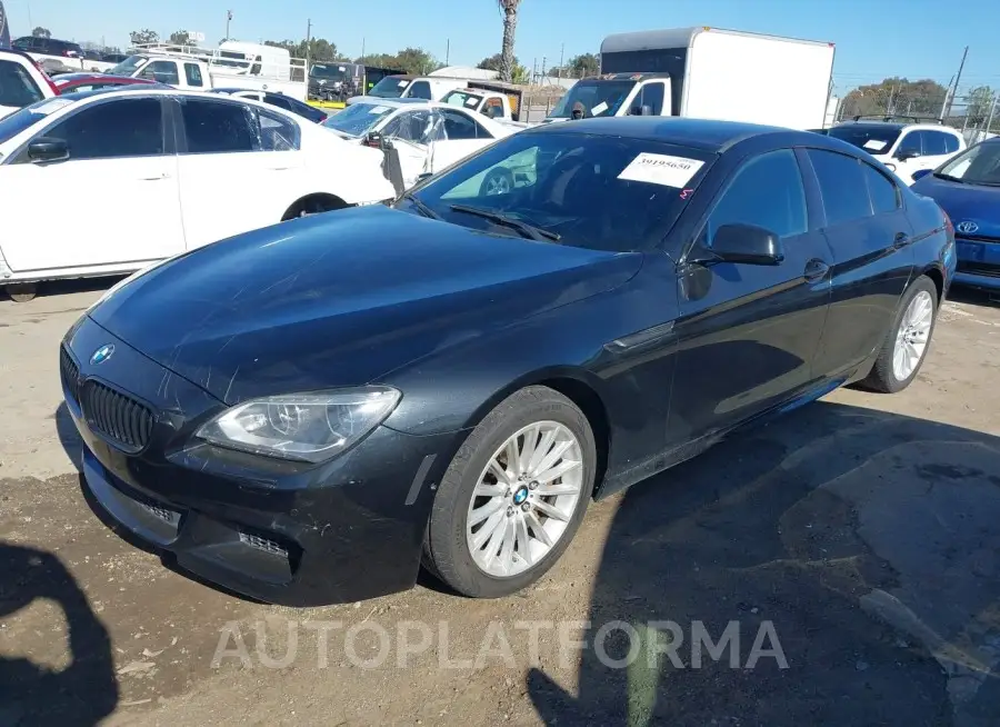 BMW 650I GRAN COUPE 2015 vin WBA6B2C55FGB99490 from auto auction Iaai