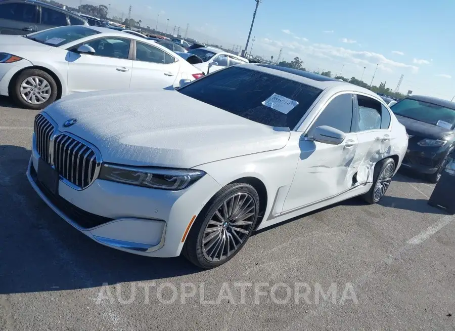 BMW 740I 2021 vin WBA7T2C00MCG10305 from auto auction Iaai