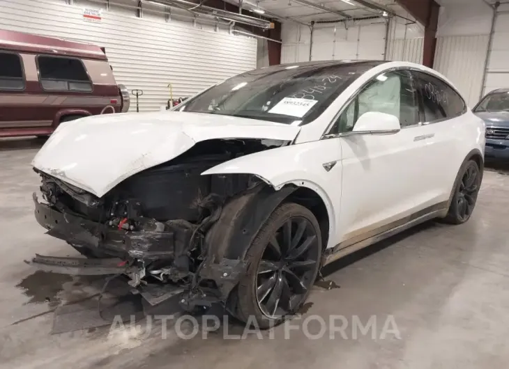 TESLA MODEL X 2020 vin 5YJXCDE2XLF308144 from auto auction Iaai