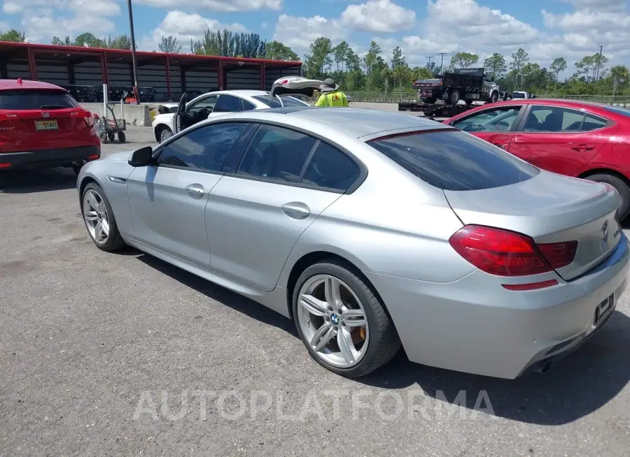 BMW 640I GRAN COUPE 2015 vin WBA6A0C53FD318126 from auto auction Iaai