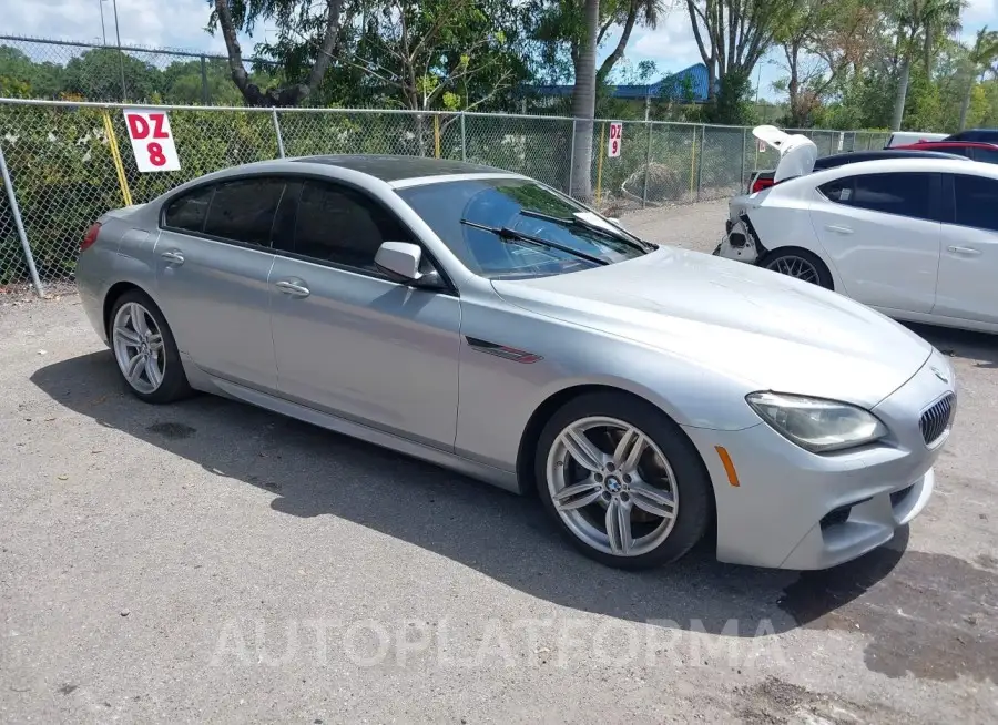 BMW 640I GRAN COUPE 2015 vin WBA6A0C53FD318126 from auto auction Iaai