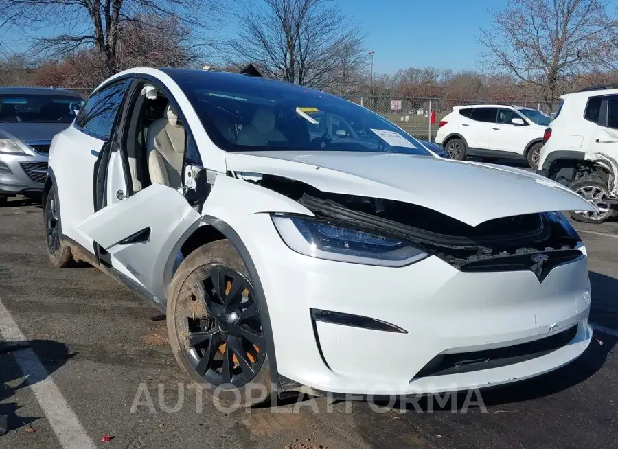 TESLA MODEL X 2022 vin 7SAXCDE54NF337171 from auto auction Iaai