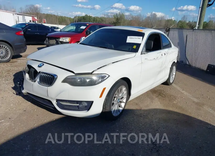 BMW 228I 2016 vin WBA1F9C56GV742248 from auto auction Iaai