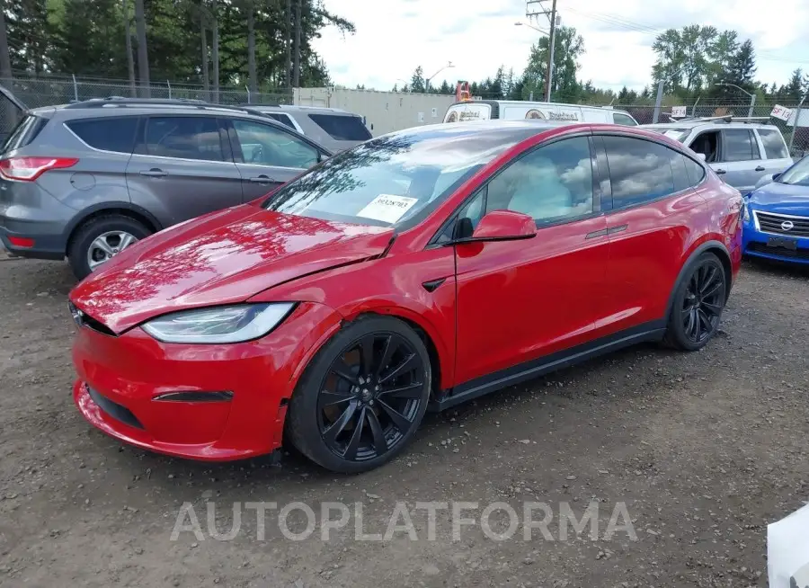 TESLA MODEL X 2022 vin 7SAXCBE63NF354508 from auto auction Iaai