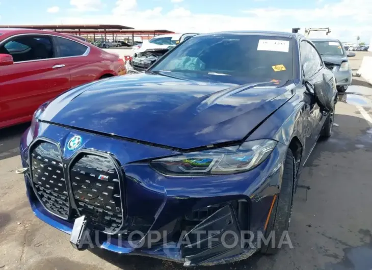 BMW I4 2023 vin WBY33AW01PFR25426 from auto auction Iaai