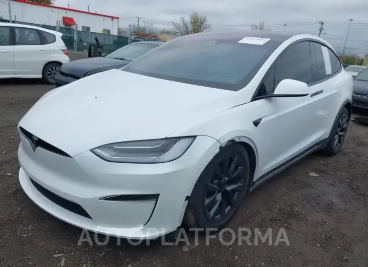 TESLA MODEL X 2023 vin 7SAXCBE58PF366258 from auto auction Iaai