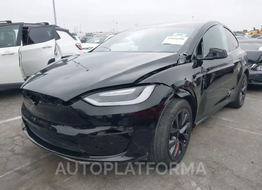 TESLA MODEL X 2022 vin 7SAXCDE58NF358816 from auto auction Iaai