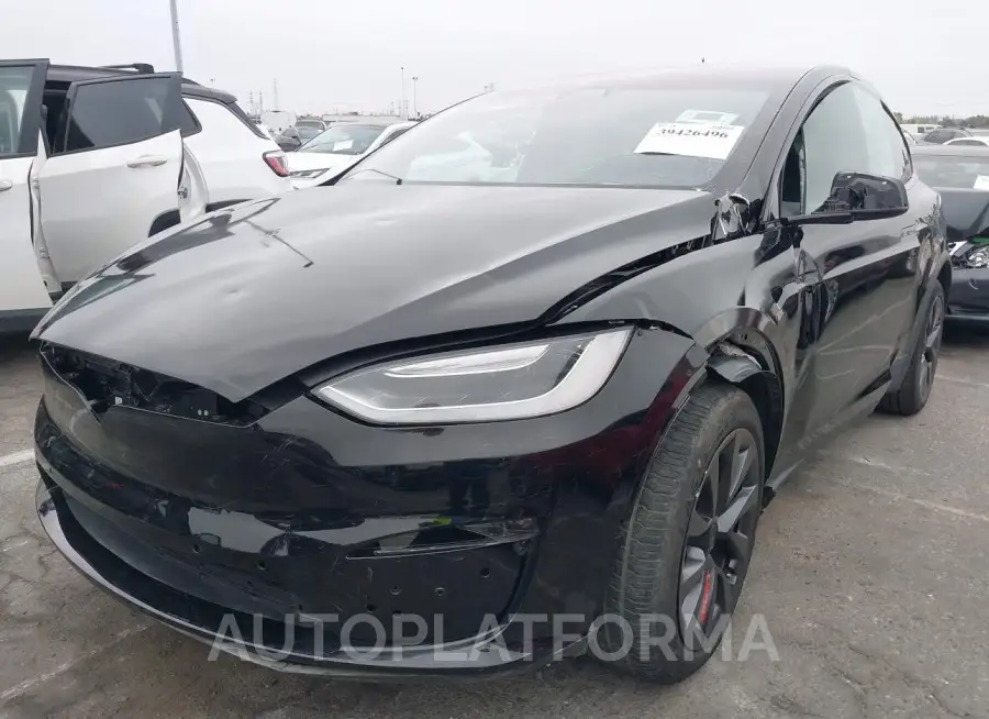 TESLA MODEL X 2022 vin 7SAXCDE58NF358816 from auto auction Iaai