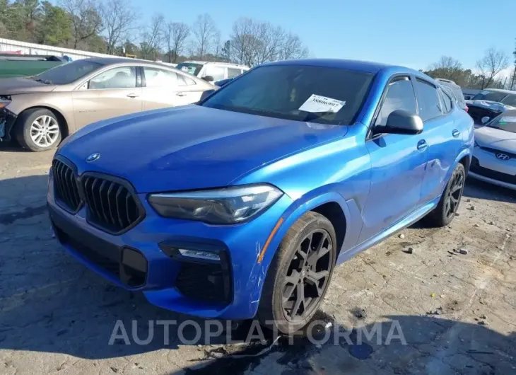 BMW X6 2020 vin 5UXCY8C05L9B12889 from auto auction Iaai