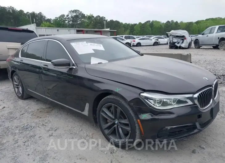 BMW 750I 2016 vin WBA7F2C57GG418425 from auto auction Iaai