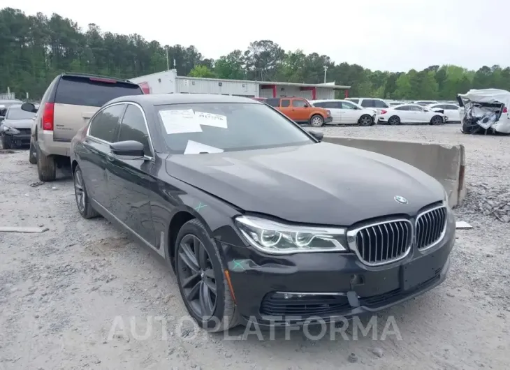 BMW 750I 2016 vin WBA7F2C57GG418425 from auto auction Iaai