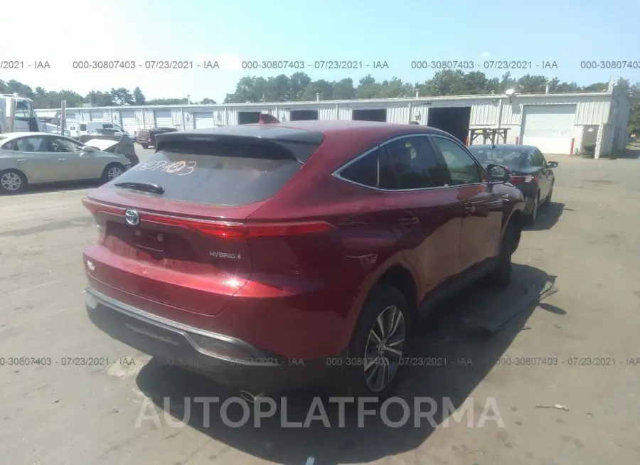 TOYOTA VENZA 2021 vin JTEAAAAH3MJ016829 from auto auction Iaai