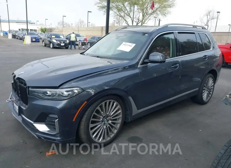 BMW X7 2019 vin 5UXCW2C54KLB43695 from auto auction Iaai