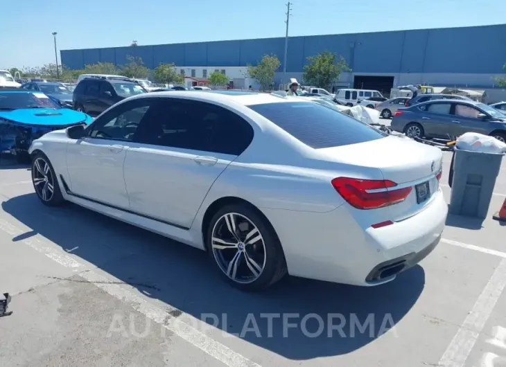 BMW 750I 2016 vin WBA7F0C54GGM20539 from auto auction Iaai