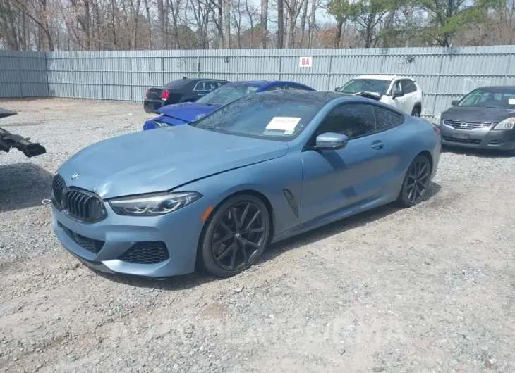 BMW M850I 2019 vin WBABC4C51KBU96624 from auto auction Iaai