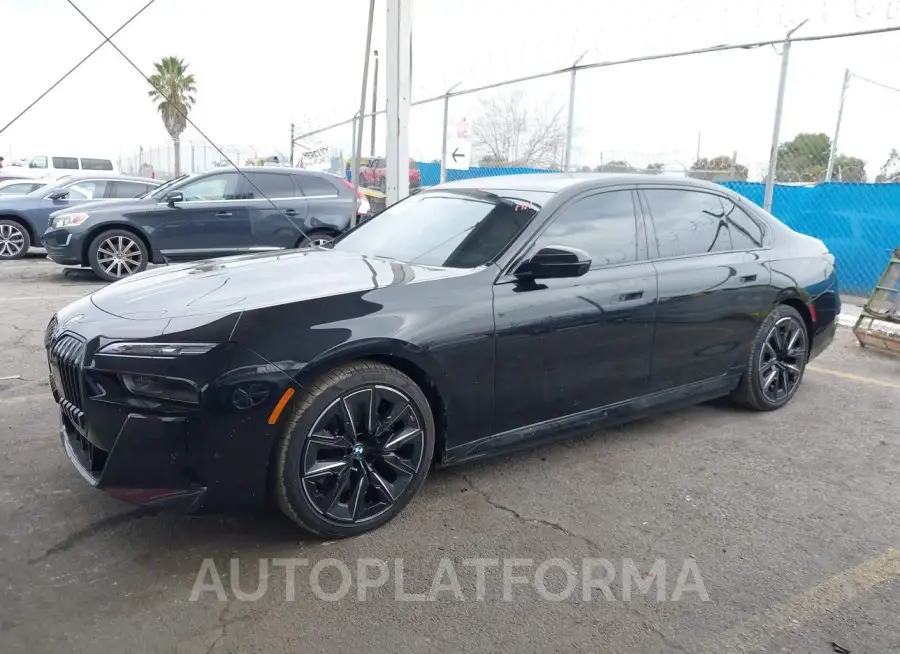 BMW I7 2024 vin WBY53EJ08RCP11058 from auto auction Iaai