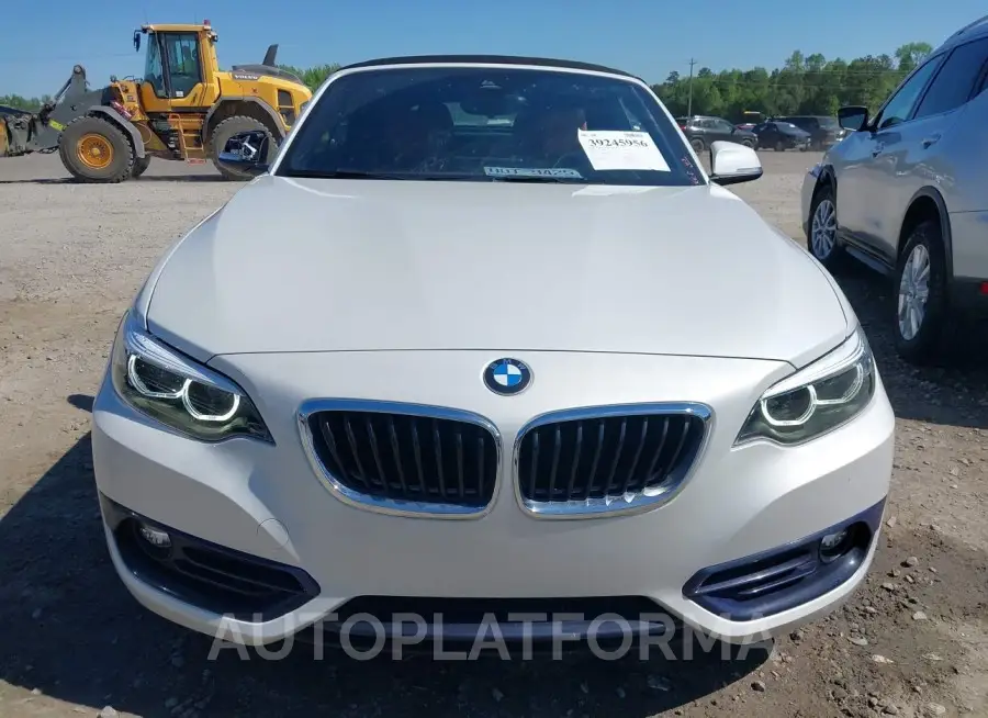 BMW 230I 2018 vin WBA2M7C57JVD51733 from auto auction Iaai