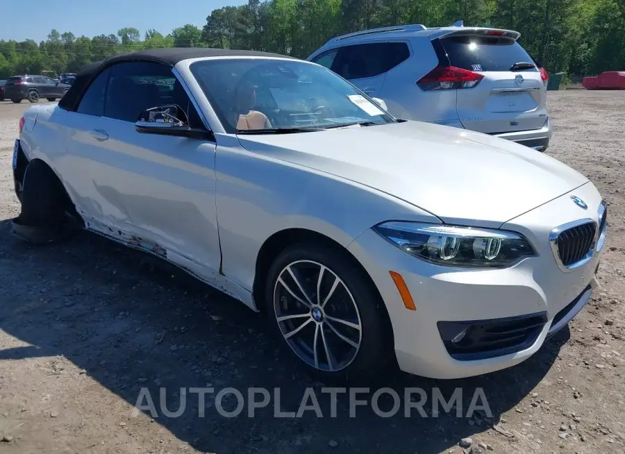 BMW 230I 2018 vin WBA2M7C57JVD51733 from auto auction Iaai