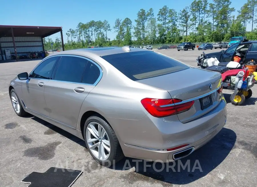 BMW 750I 2017 vin WBA7F0C59HGM21090 from auto auction Iaai