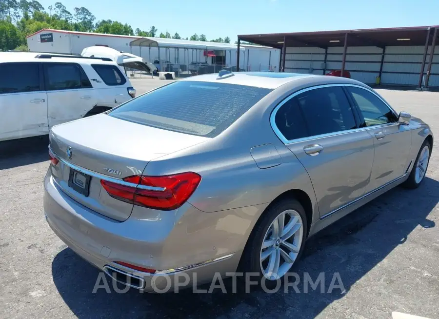 BMW 750I 2017 vin WBA7F0C59HGM21090 from auto auction Iaai