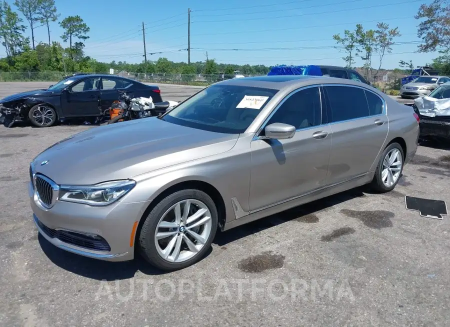 BMW 750I 2017 vin WBA7F0C59HGM21090 from auto auction Iaai