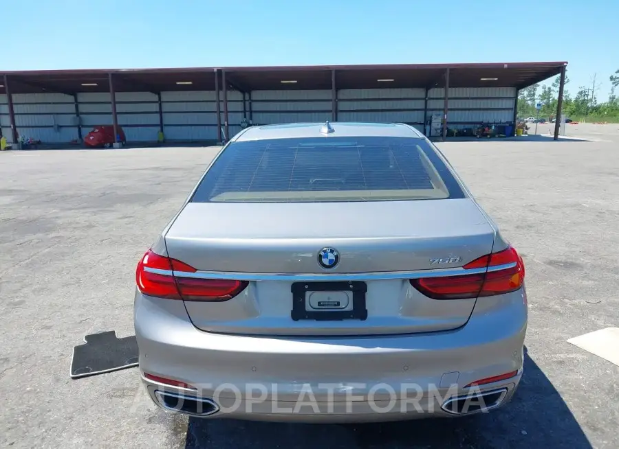 BMW 750I 2017 vin WBA7F0C59HGM21090 from auto auction Iaai