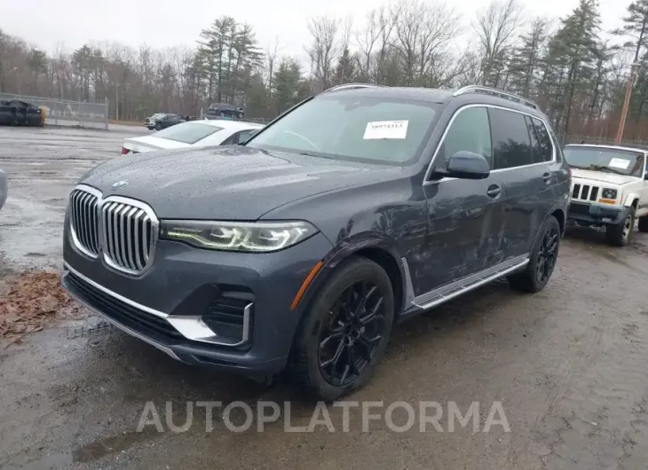 BMW X7 2019 vin 5UXCW2C54KL084144 from auto auction Iaai