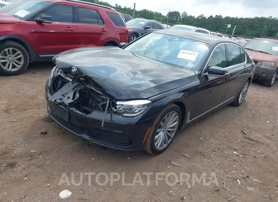 BMW 740I 2019 vin WBA7E2C59KB454674 from auto auction Iaai