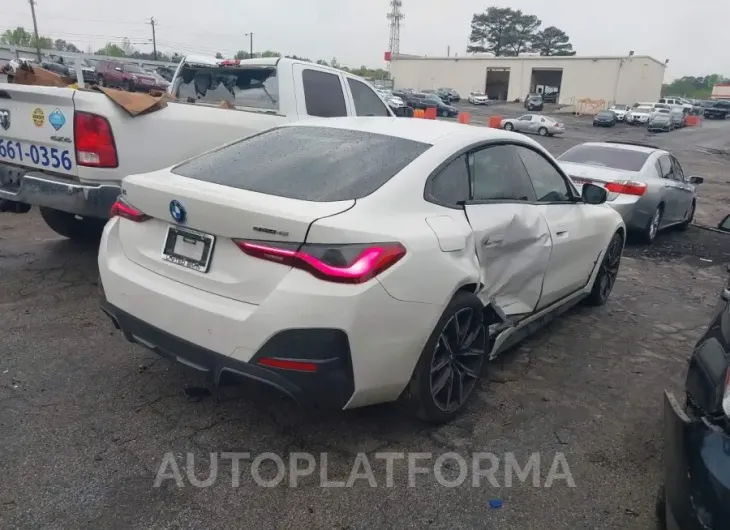 BMW I4 2023 vin WBY73AW07PFP87439 from auto auction Iaai