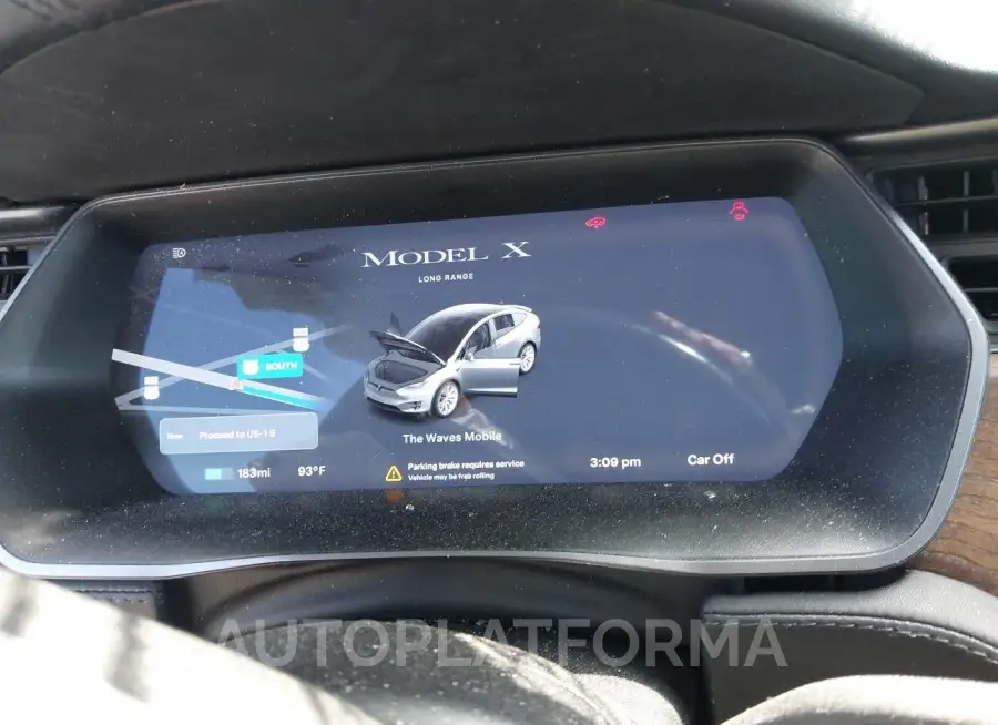 TESLA MODEL X 2019 vin 5YJXCAE28KF187899 from auto auction Iaai