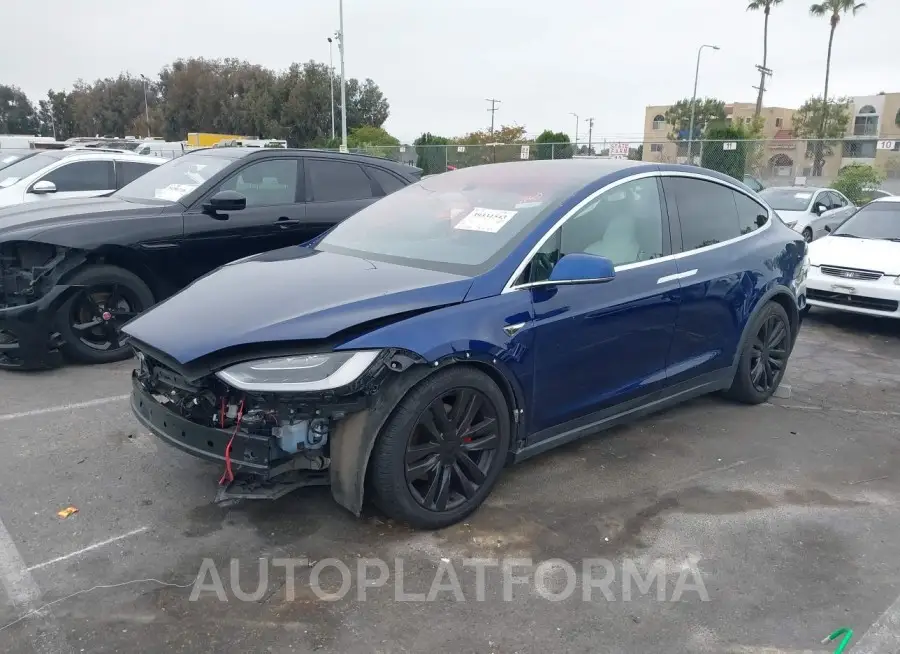 TESLA MODEL X 2016 vin 5YJXCBE49GF018148 from auto auction Iaai