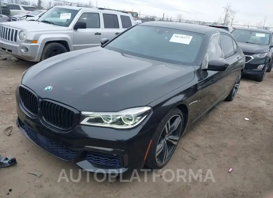 BMW 750I 2016 vin WBA7F2C58GG420698 from auto auction Iaai