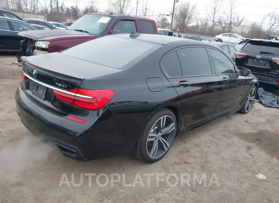 BMW 750I 2016 vin WBA7F2C58GG420698 from auto auction Iaai