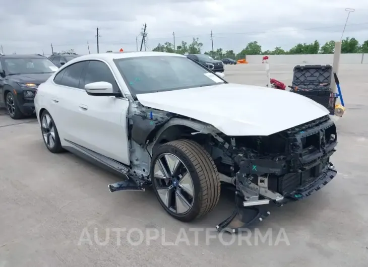 BMW I4 2023 vin WBY73AW07PFR21320 from auto auction Iaai