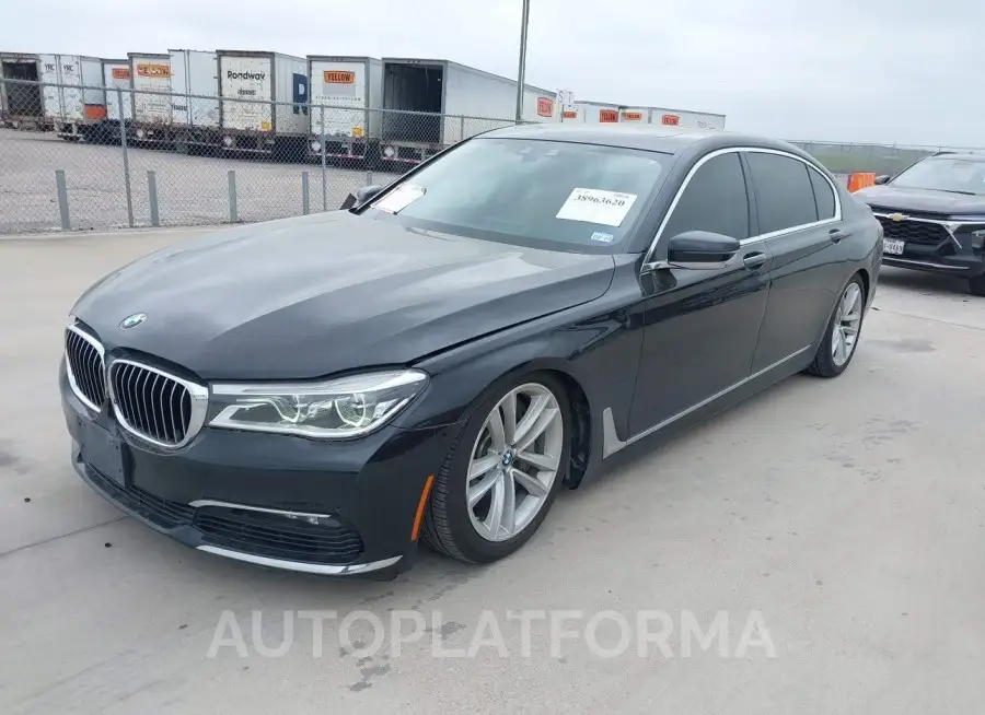 BMW 750I 2016 vin WBA7F0C51GGL99682 from auto auction Iaai