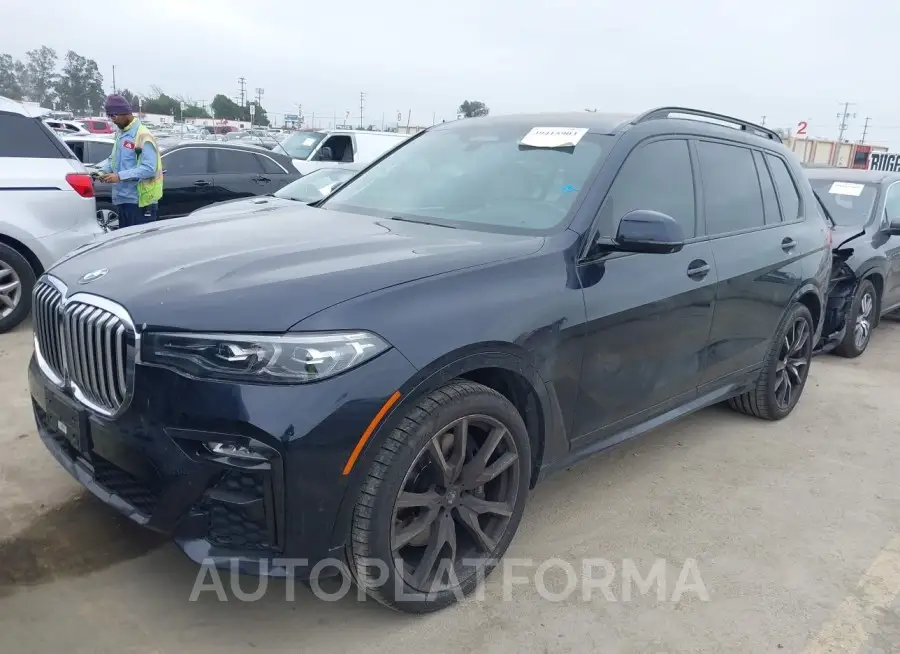 BMW X7 2019 vin 5UXCW2C59KL087797 from auto auction Iaai