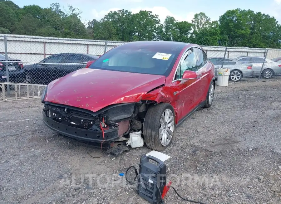 TESLA MODEL X 2016 vin 5YJXCBE42GF011901 from auto auction Iaai