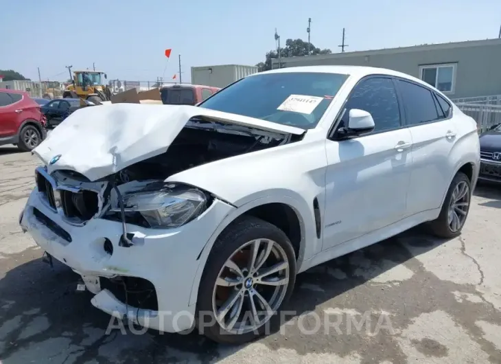 BMW X6 2016 vin 5UXKU0C55G0F92317 from auto auction Iaai