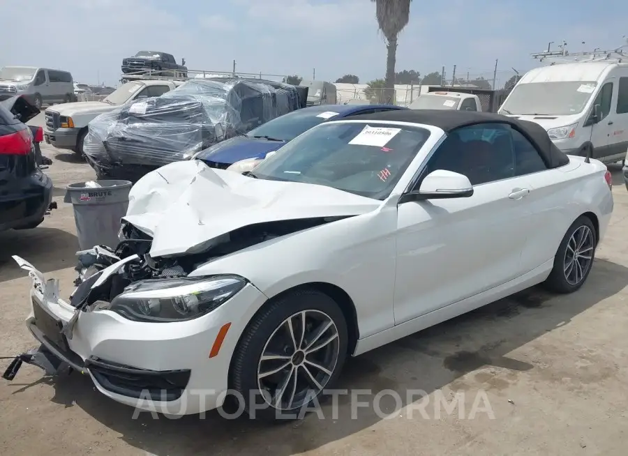 BMW 230I 2018 vin WBA2M7C57JVD51893 from auto auction Iaai