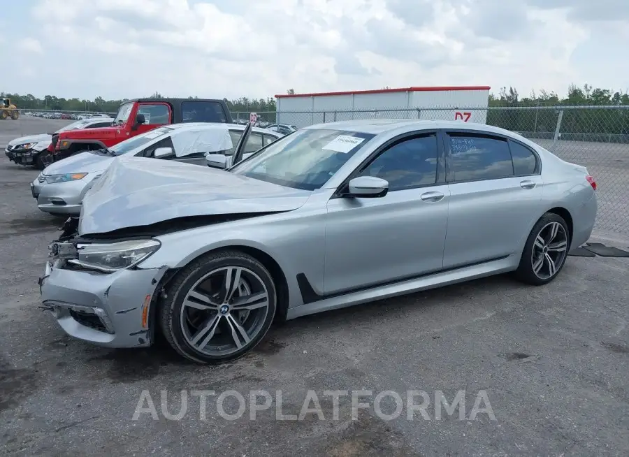 BMW 750I 2016 vin WBA7F0C50GGM20375 from auto auction Iaai