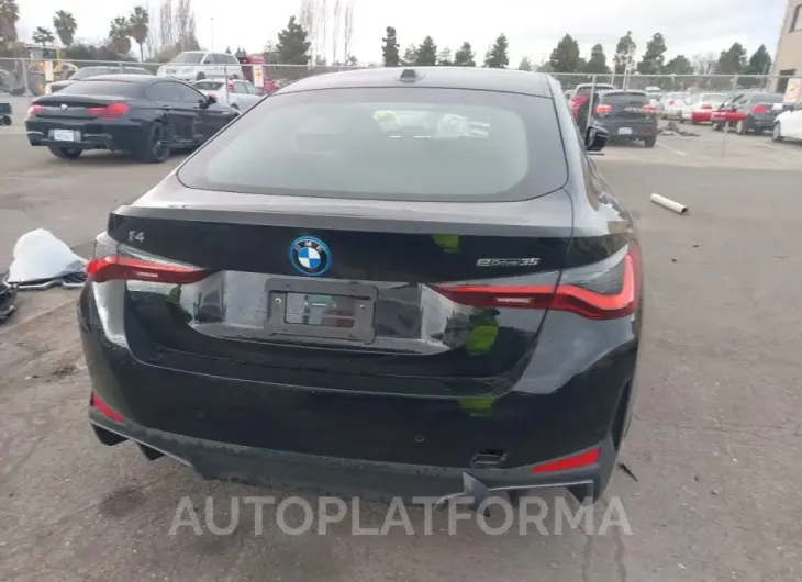 BMW I4 2023 vin WBY43AW04PFR28311 from auto auction Iaai