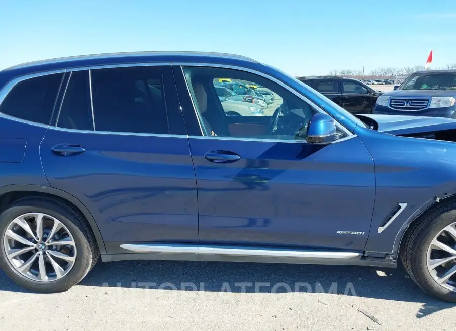 BMW X3 2018 vin 5UXTR9C51JLC83329 from auto auction Iaai