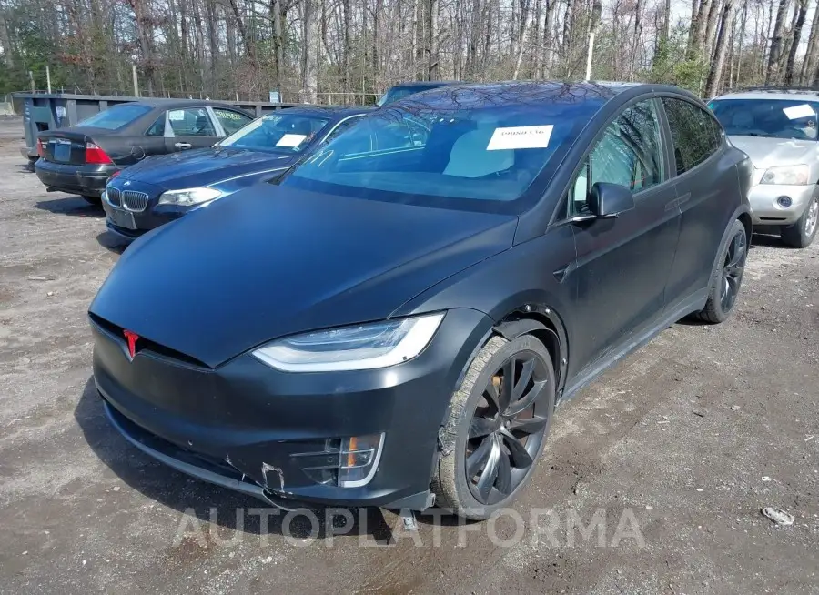 TESLA MODEL X 2021 vin 5YJXCBE27MF319625 from auto auction Iaai