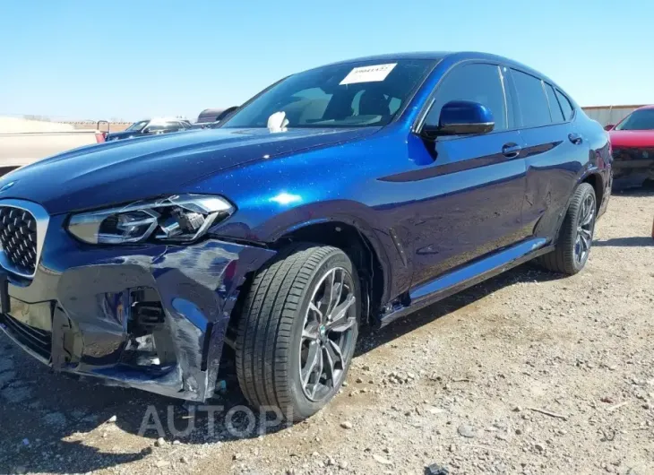 BMW X4 2024 vin 5UX33DT07R9U33670 from auto auction Iaai